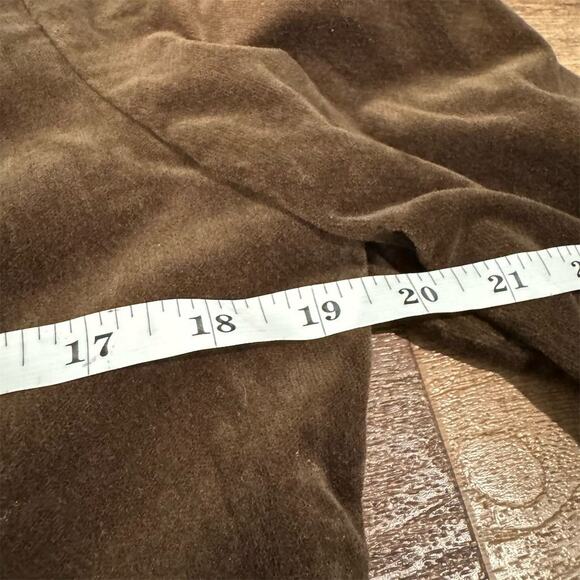 Regency Style Spencer Jacket Bolero Mushroom Brown Velour VTG XL Cropped READ - Picture 9 of 11